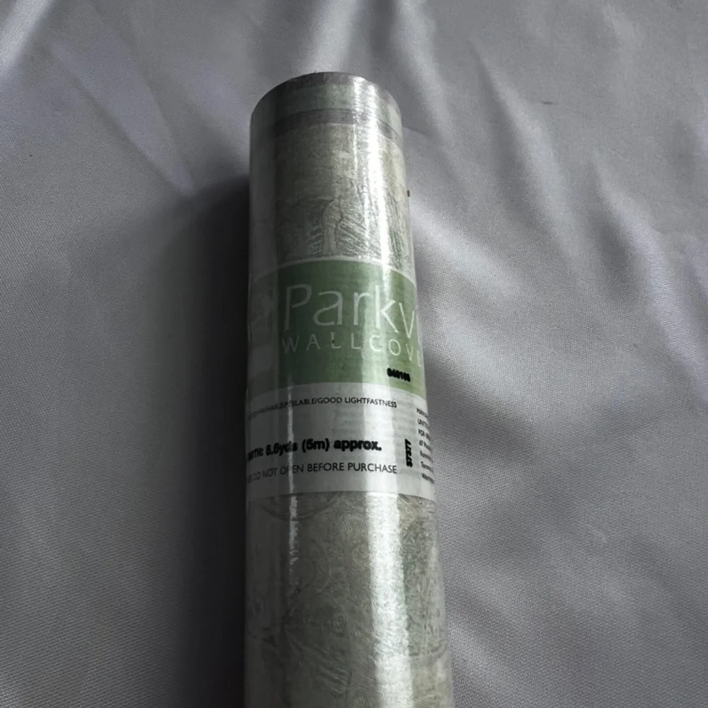 Parkview Wallcoverings Prepasted Washable Wallpaper Rolls Green Texture Pattern